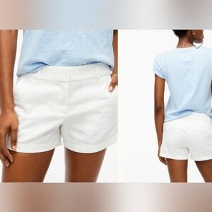 J. Crew Size 6 Classic Chino Shorts White 2756-BB